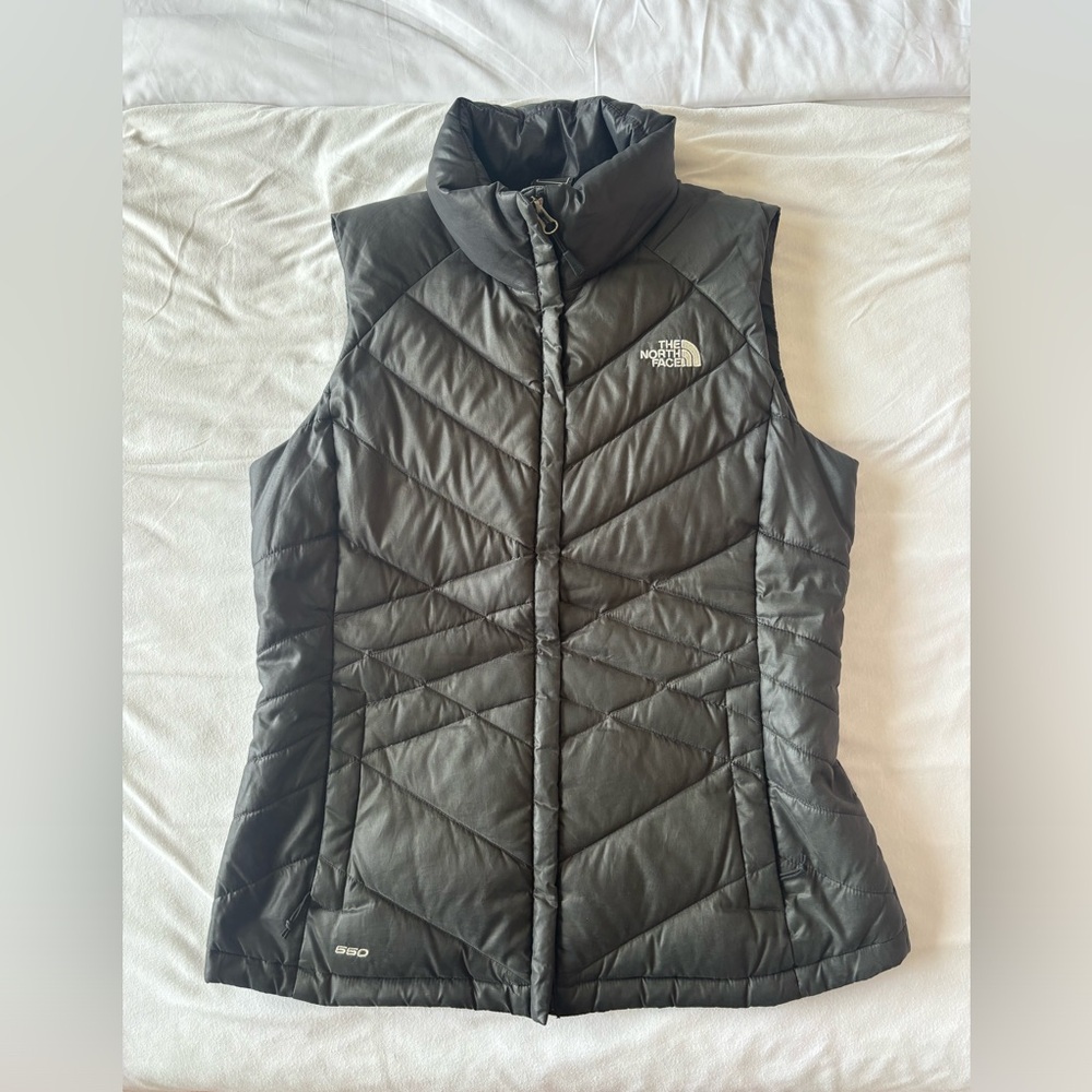 Dark gray North Face vest. Size medium.